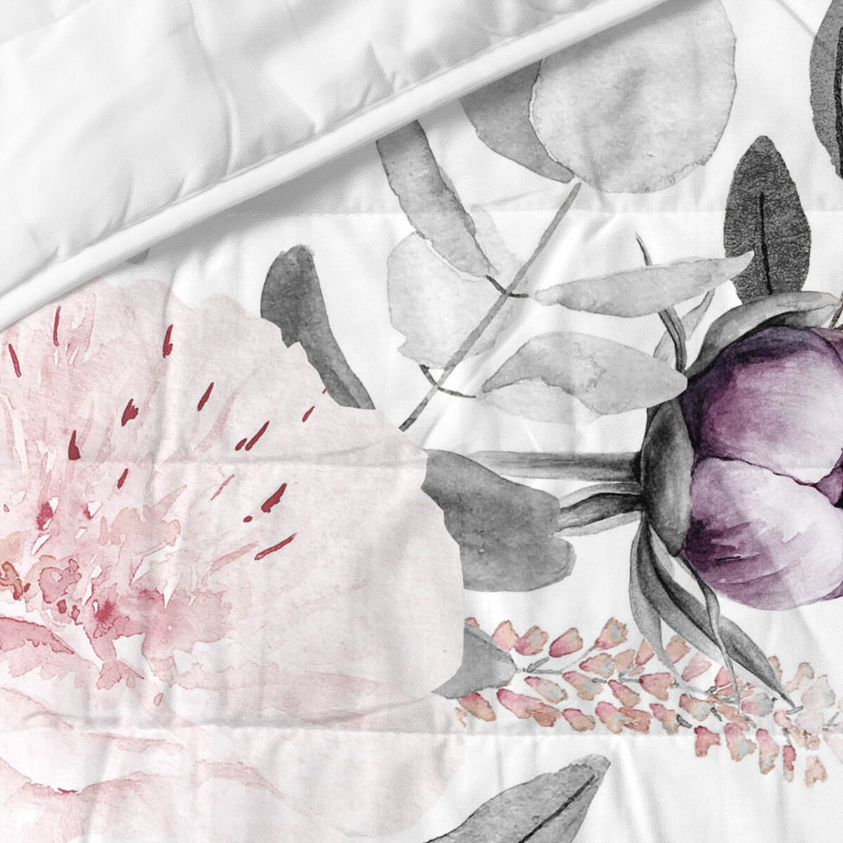 Steppdecke HappyFriday HF Delicate bouquet Bunt 180 x 260 cm